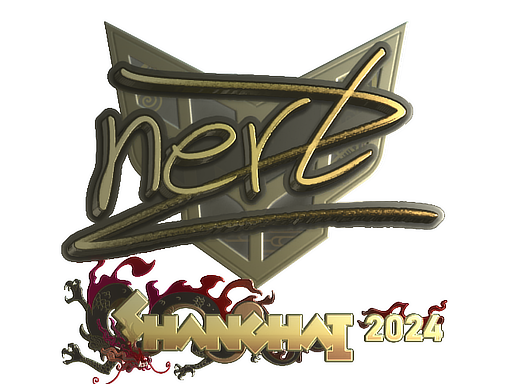 Item Sticker | NertZ (Gold) | Shanghai 2024