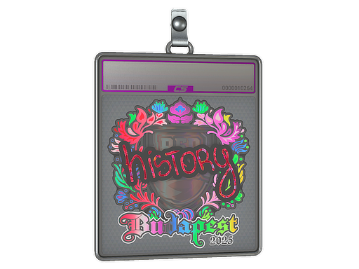 Item Sticker Slab | History (Holo) | Budapest 2025