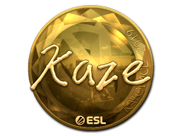 Item Sticker | Kaze (Gold) | Katowice 2019