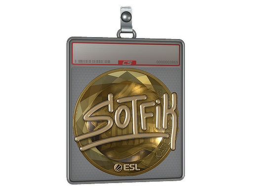 Item Sticker Slab | S0tF1k (Gold) | Katowice 2019