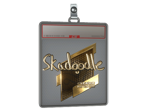 Item Sticker Slab | Skadoodle (Gold) | Boston 2018