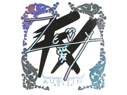 Item Sticker | zevy (Holo) | Austin 2025