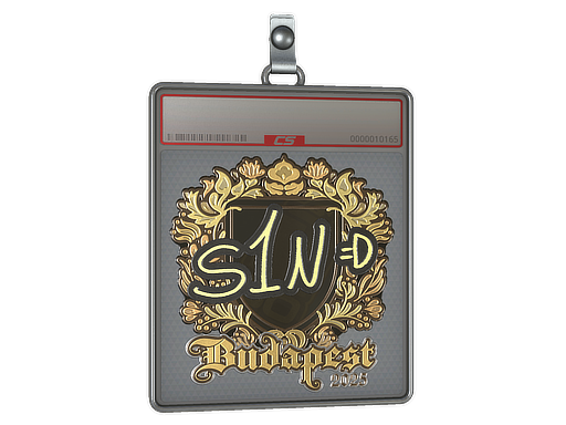 Item Sticker Slab | s1n (Gold) | Budapest 2025