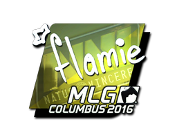 Item Sticker | flamie (Foil) | MLG Columbus 2016