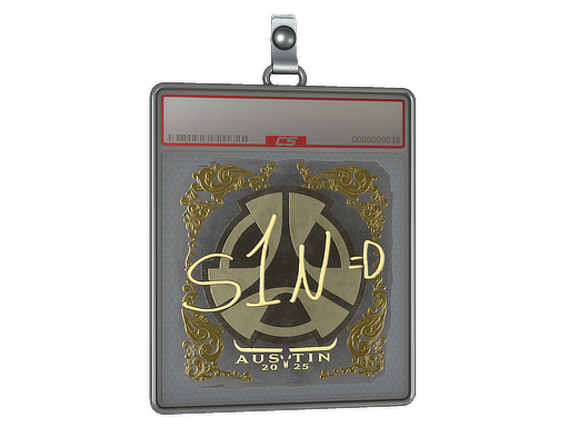 Item Sticker Slab | s1n (Gold) | Austin 2025