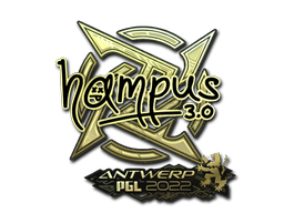 Item Sticker | hampus (Gold) | Antwerp 2022