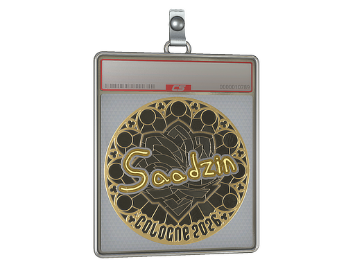 Item Sticker Slab | saadzin (Gold) | Cologne 2026