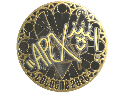 Item Sticker | apEX (Gold) | Cologne 2026