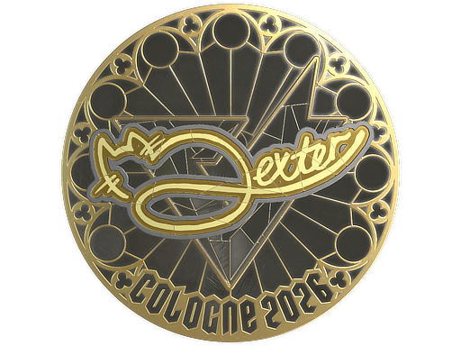 Item Sticker | dexter (Gold) | Cologne 2026