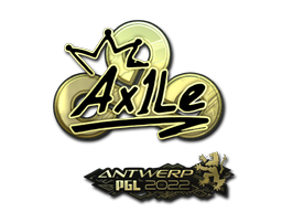 Item Sticker | Ax1Le (Gold) | Antwerp 2022