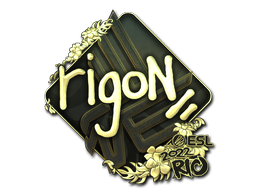 Item Sticker | rigoN (Gold) | Rio 2022