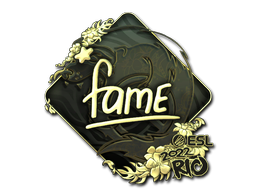 Item Sticker | fame (Gold) | Rio 2022