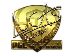 Item Sticker | LUCAS1 (Gold) | Krakow 2017