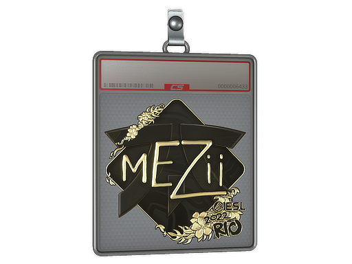 Item Sticker Slab | mezii (Gold) | Rio 2022