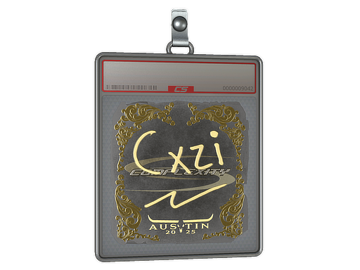 Item Sticker Slab | Cxzi (Gold) | Austin 2025