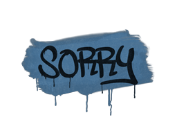 Item Sealed Graffiti | Sorry (Monarch Blue)