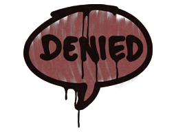 Item Sealed Graffiti | Denied (Brick Red)