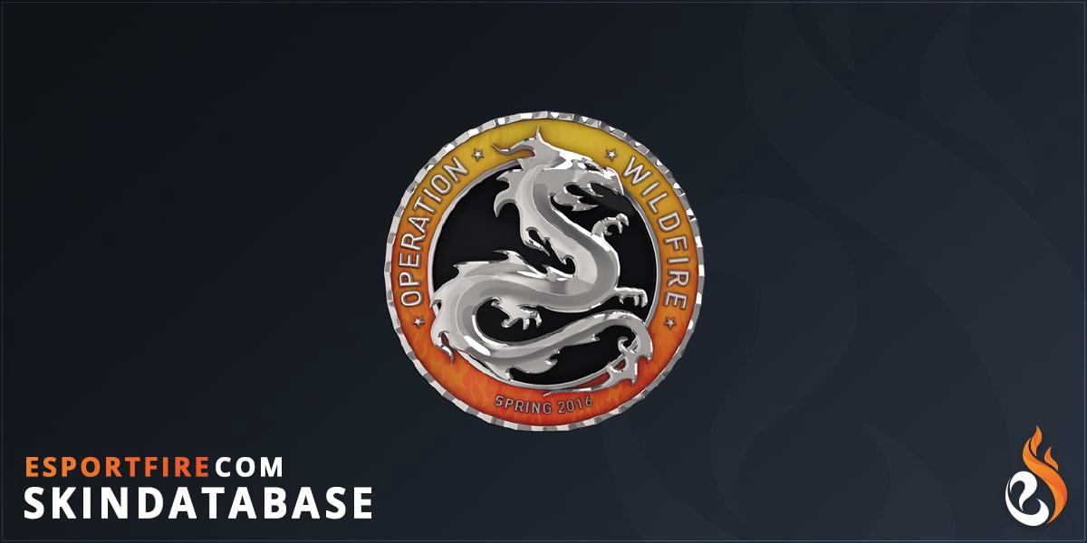Silver Operation Wildfire Coin - EsportFire.com