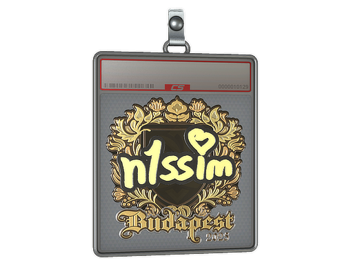 Item Sticker Slab | n1ssim (Gold) | Budapest 2025