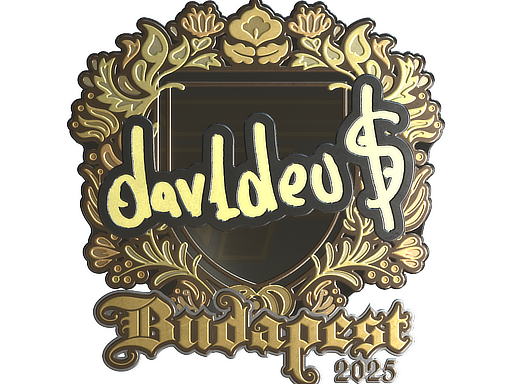 Item Sticker | dav1deuS (Gold) | Budapest 2025