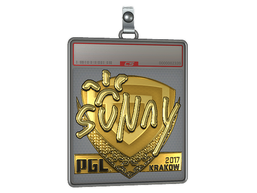 Item Sticker Slab | suNny (Gold) | Krakow 2017