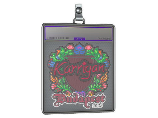 Item Sticker Slab | karrigan (Embroidered) | Budapest 2025