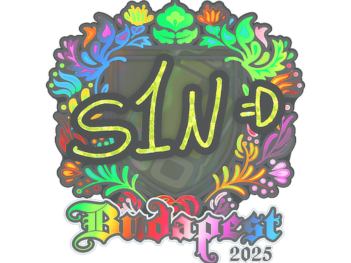 Item Sticker | s1n (Holo) | Budapest 2025
