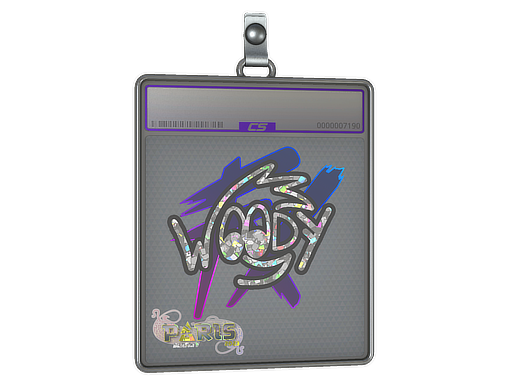 Item Sticker Slab | WOOD7 (Glitter) | Paris 2023