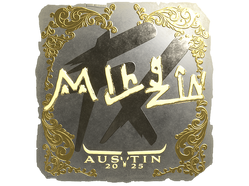 Item Sticker | mlhzin (Gold) | Austin 2025