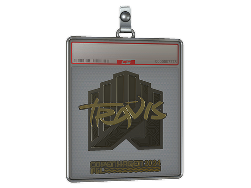 Item Sticker Slab | TRAVIS (Gold) | Copenhagen 2024