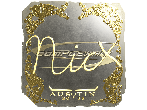 Item Sticker | nicx (Gold) | Austin 2025