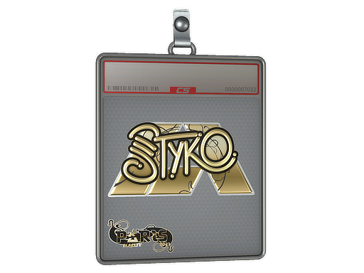 Item Sticker Slab | STYKO (Gold) | Paris 2023