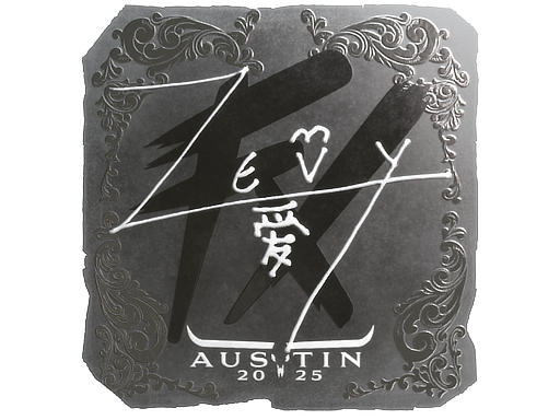 Item Sticker | zevy (Foil) | Austin 2025