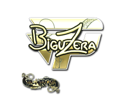 Item Sticker | biguzera (Gold) | Paris 2023