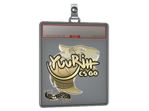 Item Sticker Slab | yuurih (Gold) | Paris 2023