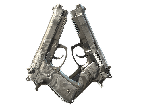 Item Dual Berettas | Silver Pour