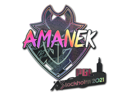 Item Sticker | AMANEK (Holo) | Stockholm 2021