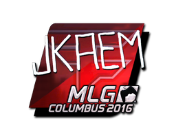 Item Sticker | jkaem (Foil) | MLG Columbus 2016