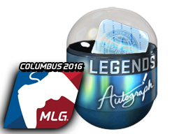 Item Autograph Capsule | Legends (Foil) | MLG Columbus 2016