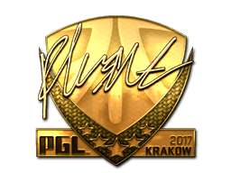 Item Sticker | flusha (Gold) | Krakow 2017