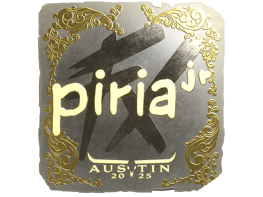 Item Sticker | piriajr (Gold) | Austin 2025