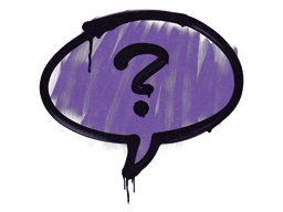 Item Sealed Graffiti | Question Mark (Monster Purple)