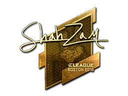 Item Sticker | ShahZaM (Gold) | Boston 2018
