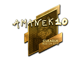 Item Sticker | AmaNEk (Gold) | Boston 2018
