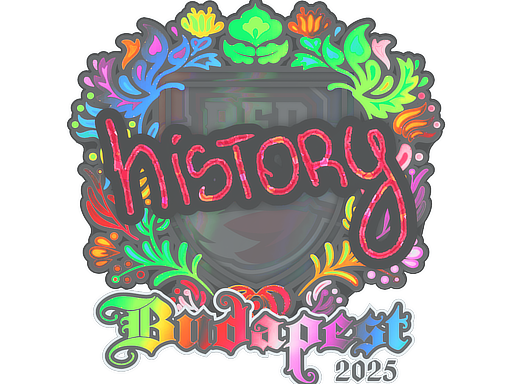 Item Sticker | History (Holo) | Budapest 2025