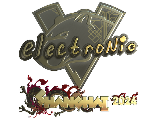 Item Sticker | electronic (Gold) | Shanghai 2024