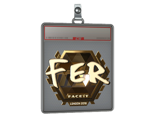 Item Sticker Slab | fer (Gold) | London 2018