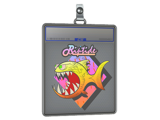 Item Sticker Slab | Yellow Jaggyfish