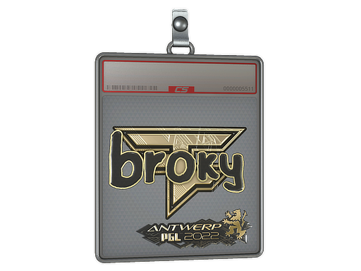 Item Sticker Slab | broky (Gold) | Antwerp 2022