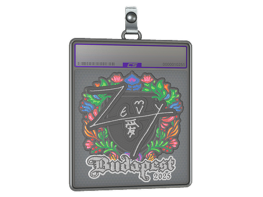 Item Sticker Slab | zevy (Embroidered) | Budapest 2025